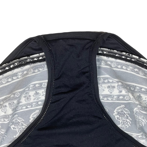 TOMMY BAHAMA BANDEAU STYLE SHIRRED TANKINI LOOK SWIMDRESS ONE PIECE SWIMSUIT - Picture 8 of 15